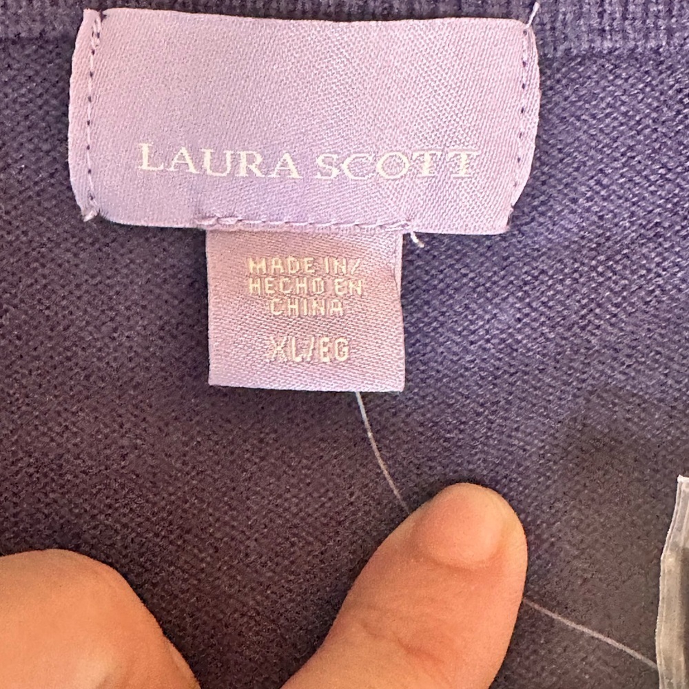 Blue Button-Up Cardigan - Picture 2 of 6